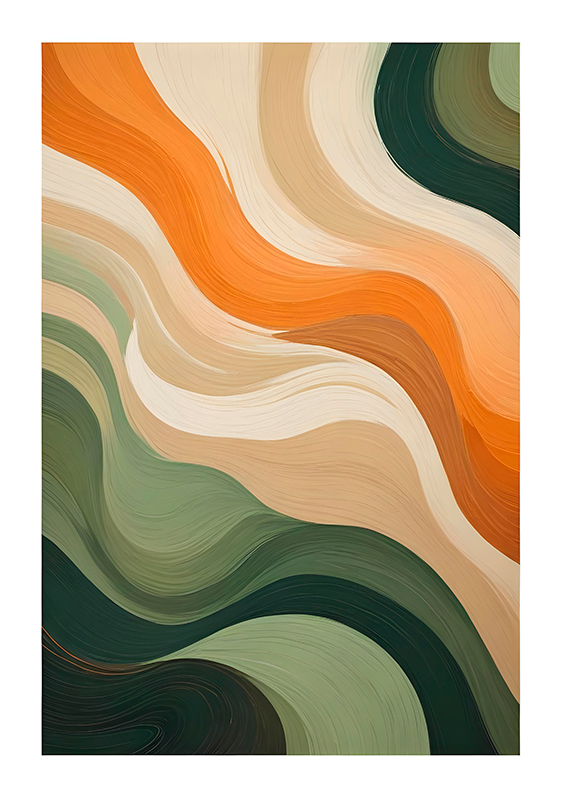 Poster artistici pastelli multicolore - TenStickers