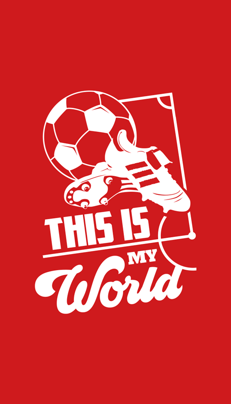 Poster calcio questo è il mio mondo - TenStickers