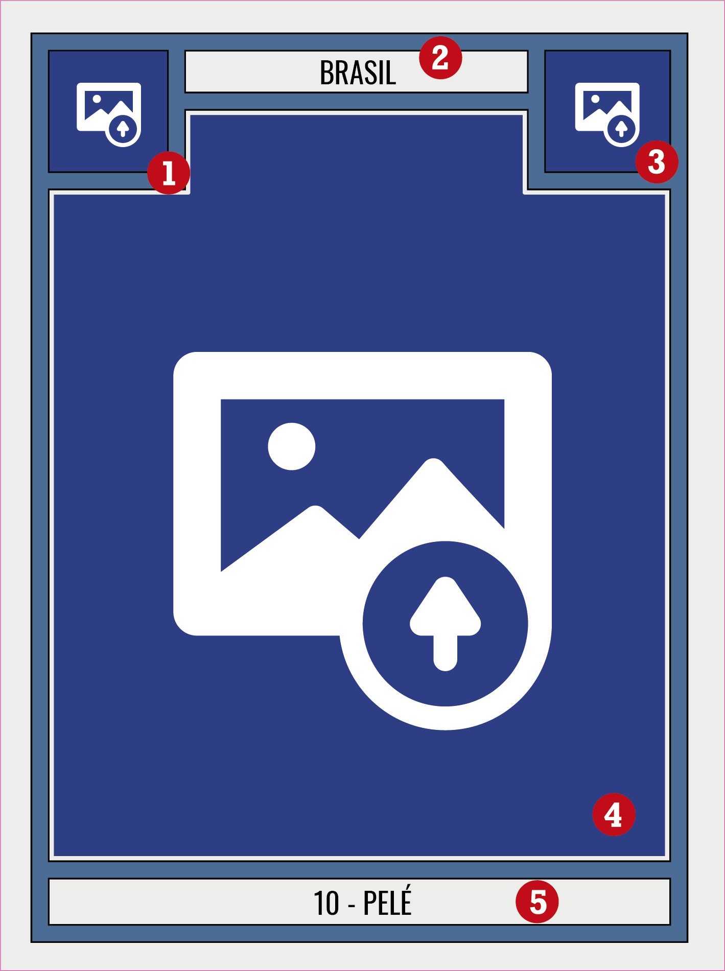 Poster calcio vinile personalizzabile cromo - TenStickers