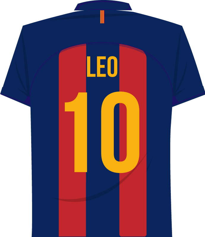 Poster calcio adesivo muro messi - TenStickers