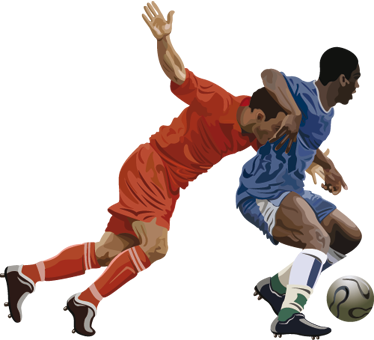 Poster calcio vinile decorativo giocatori calcio - TenStickers