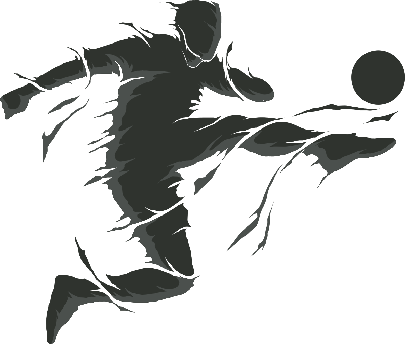Poster calcio adesivo calciatore - TenStickers