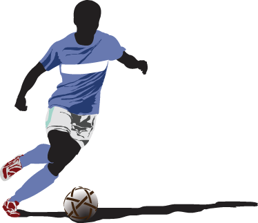 Poster calcio vinile decorativo giocatore di calcio - TenStickers