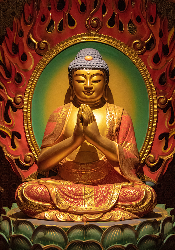 Poster con Buddha che prega - TenStickers