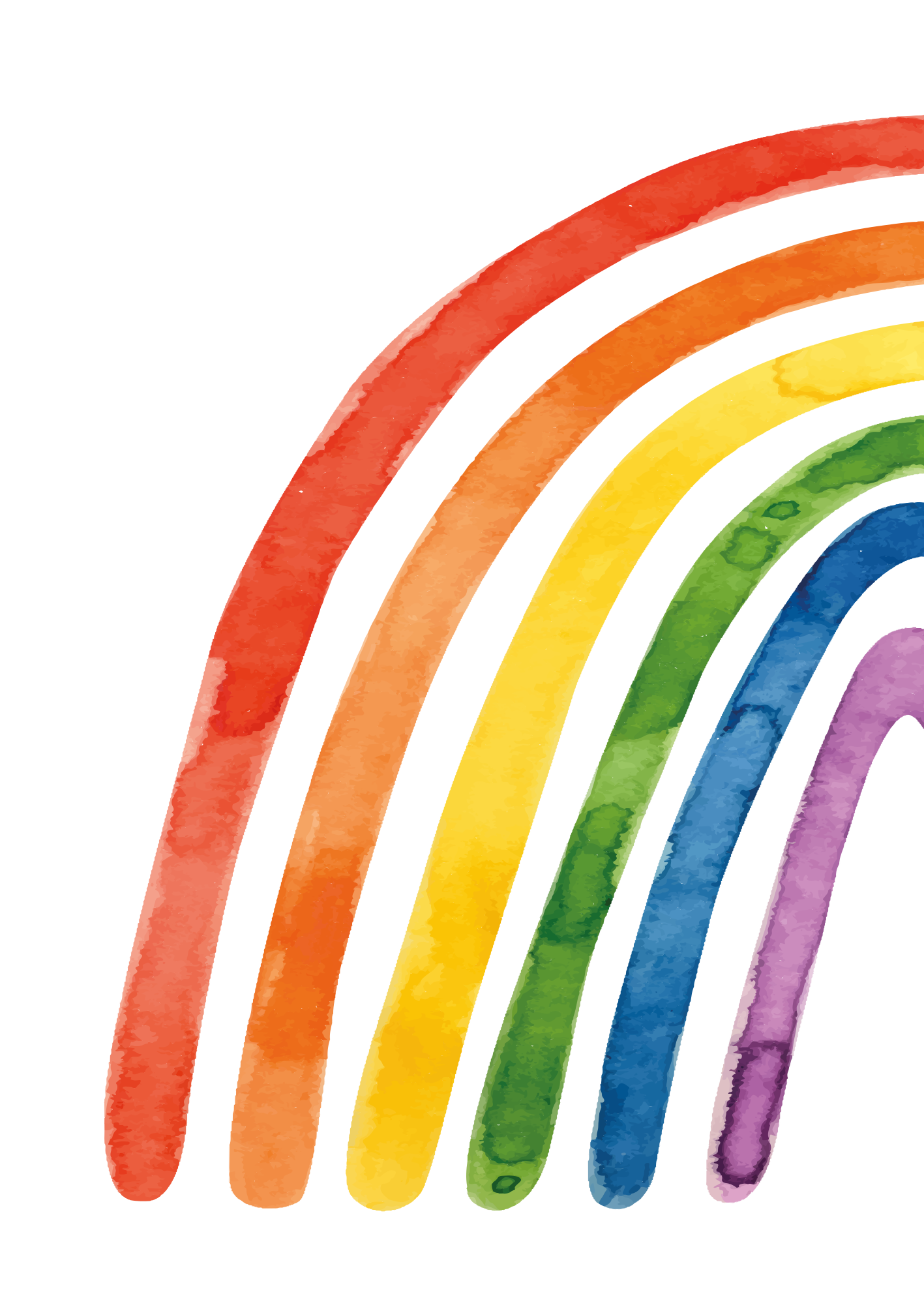 Poster con arcobaleno colorato - TenStickers
