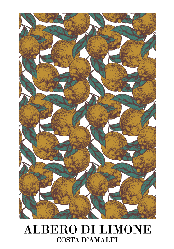 Poster con design di limoni - TenStickers