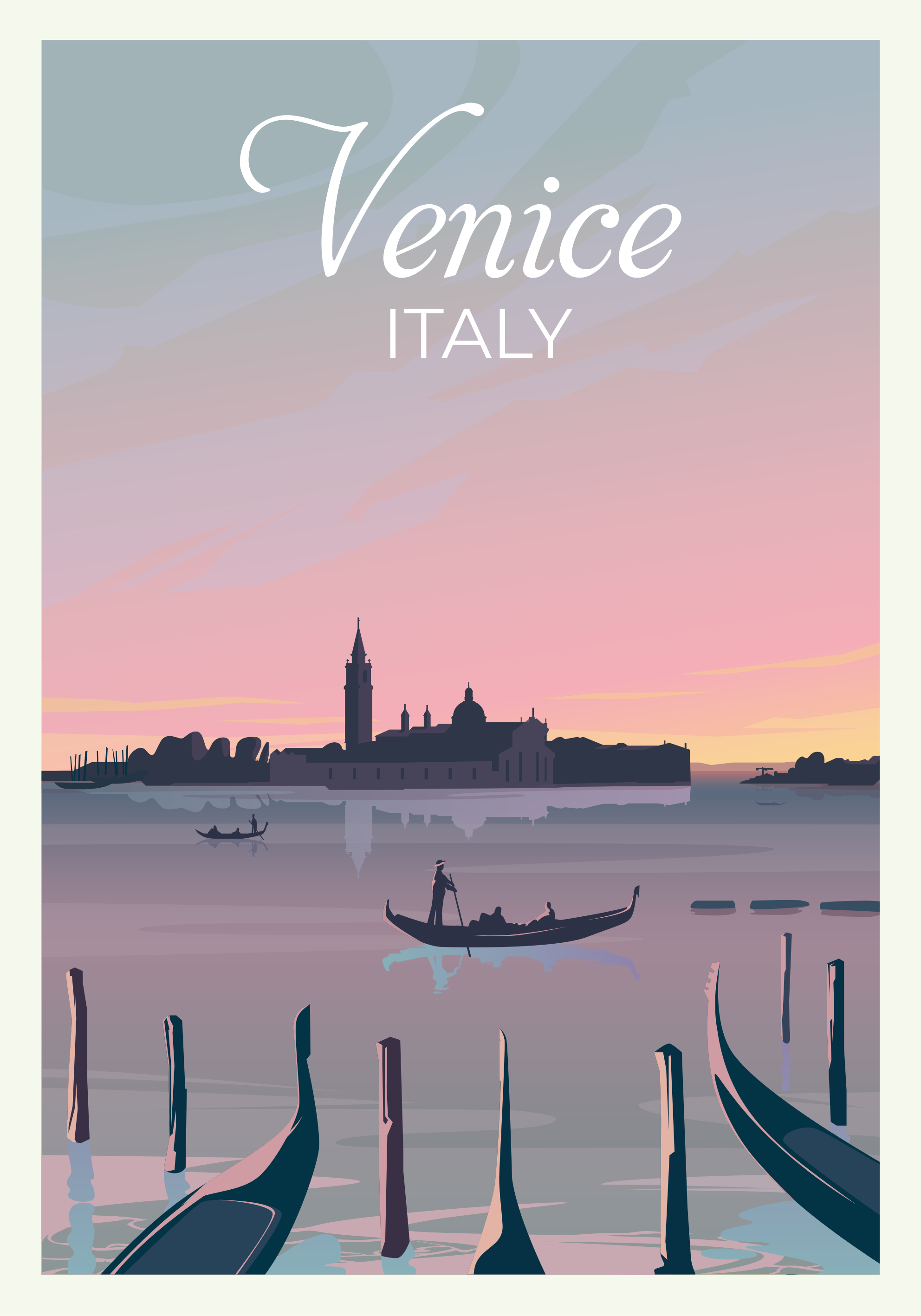 Poster che raffigura Venezia - TenStickers