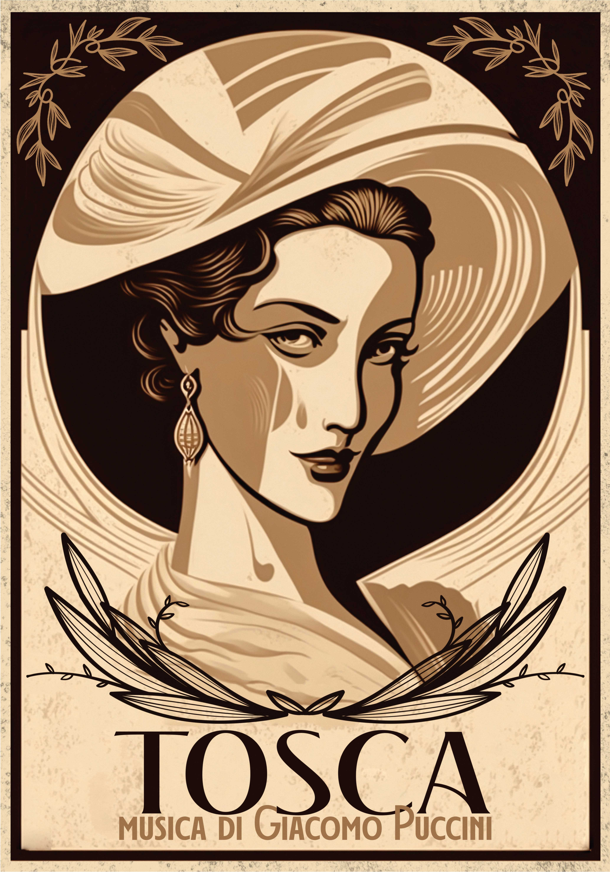 Poster con opera musicale Tosca - TenStickers