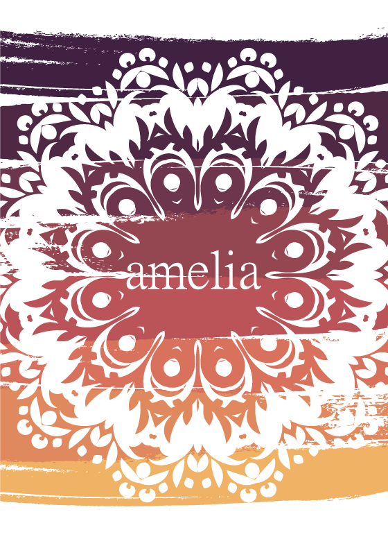 Poster con mandala con nome personalizzabile - TenStickers