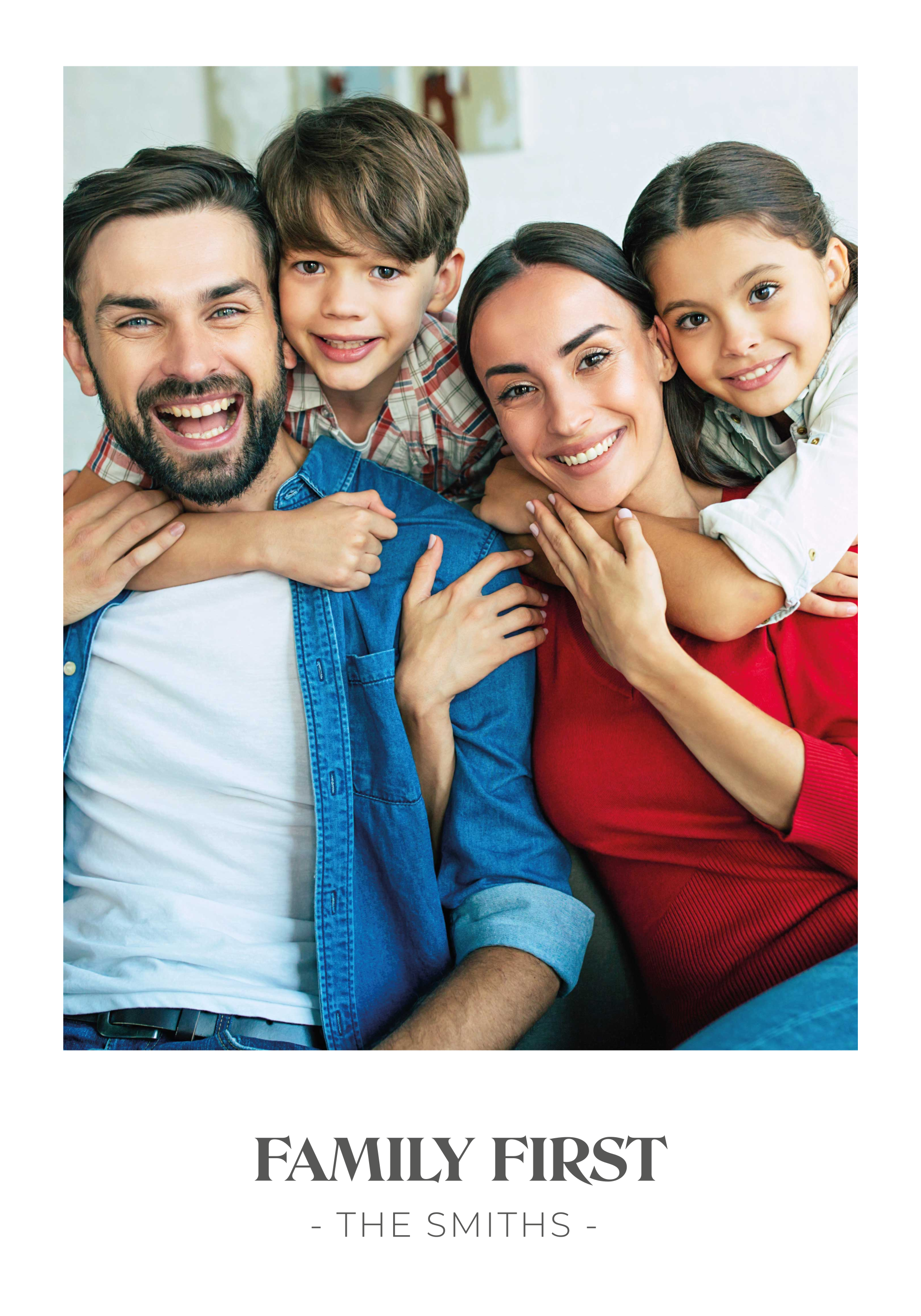Poster per famiglia con foto personalizzabile - TenStickers