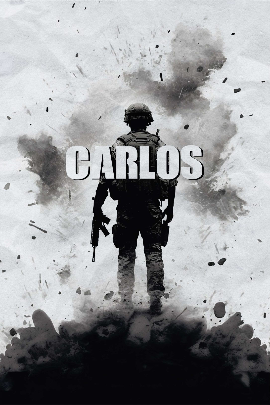 Poster camera ragazzi soldato di guerra - TenStickers