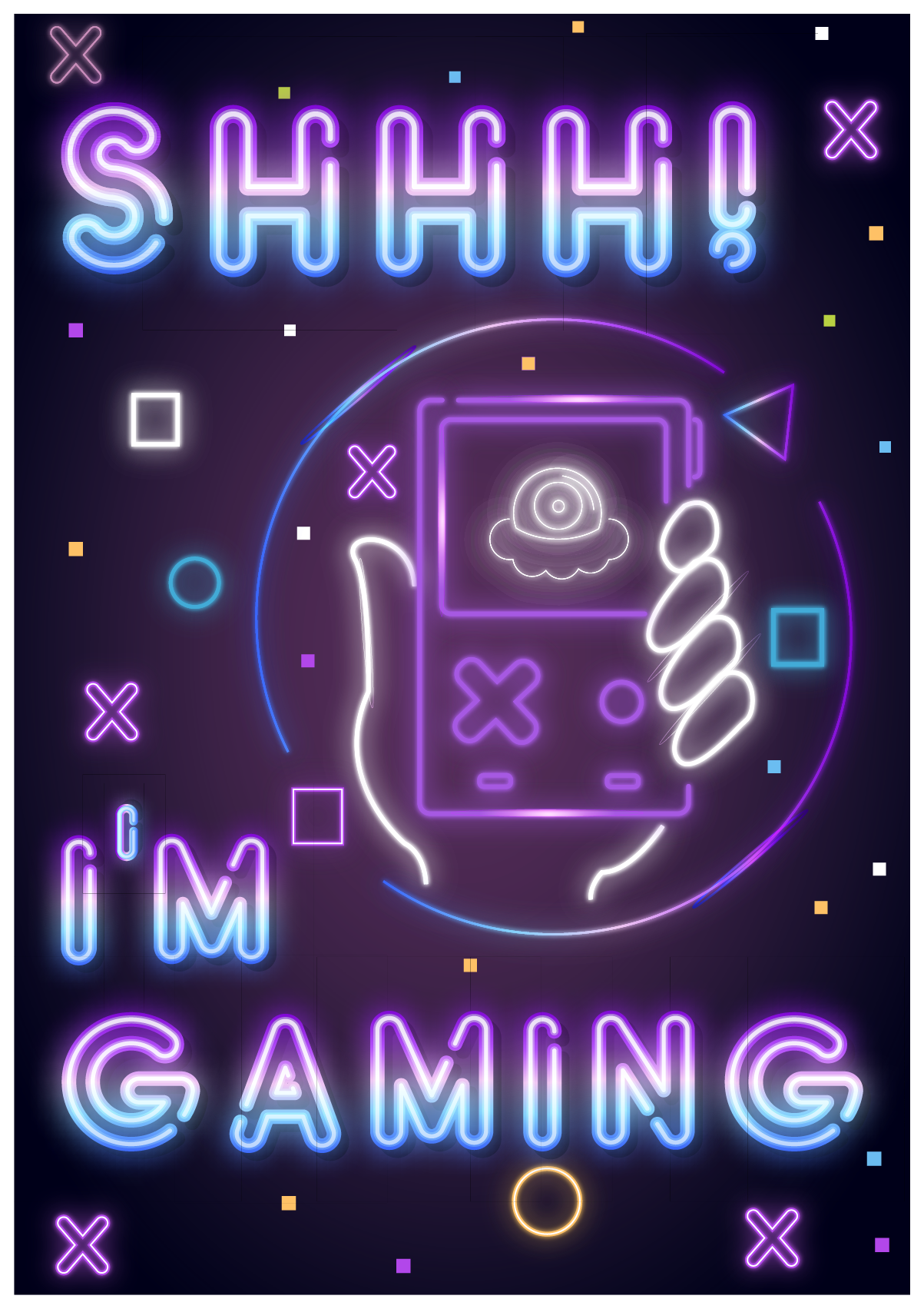 Poster videogioco i am gaming - TenStickers