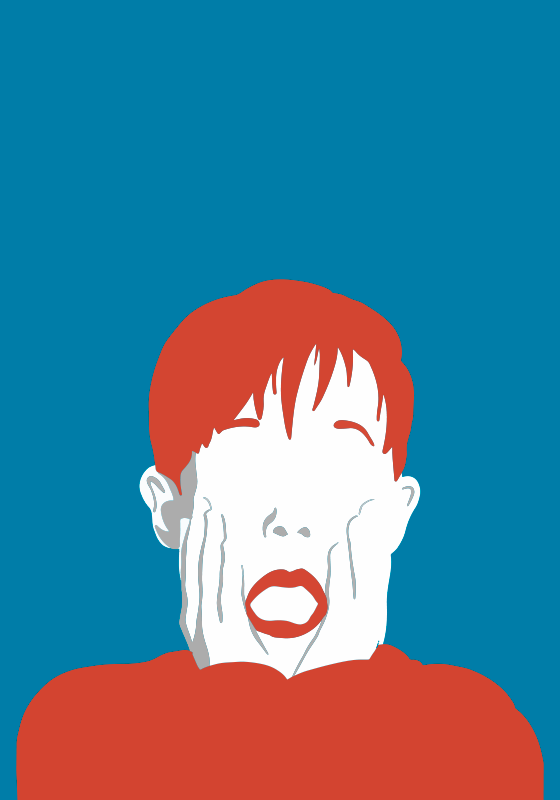 Poster ragazzino spaventato - TenStickers