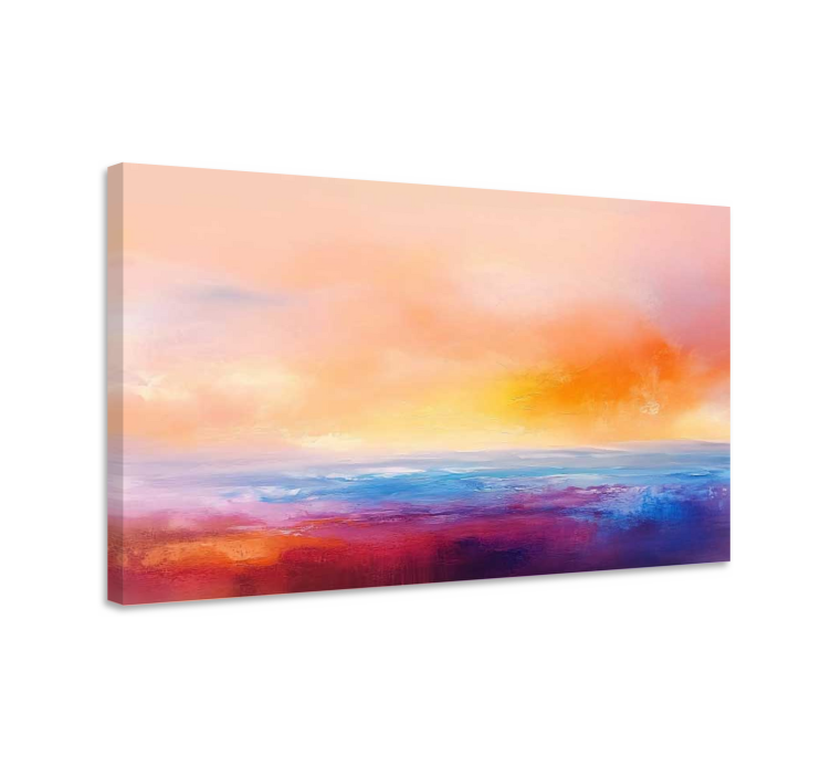 Quadro paesaggio tramonto artistico - TenStickers