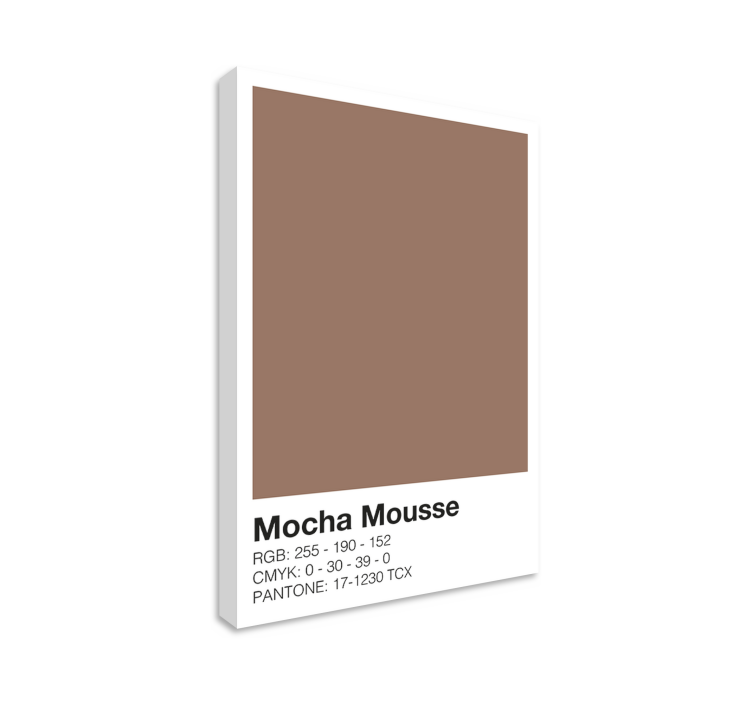 Quadro moderno composizione del colore mocha - TenStickers