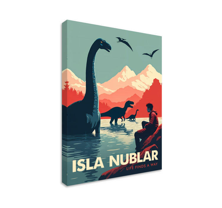 Dipinto dinosauri isola di nublar - TenStickers