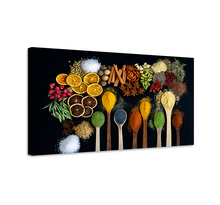 Quadro cucina erbe colorate - TenStickers