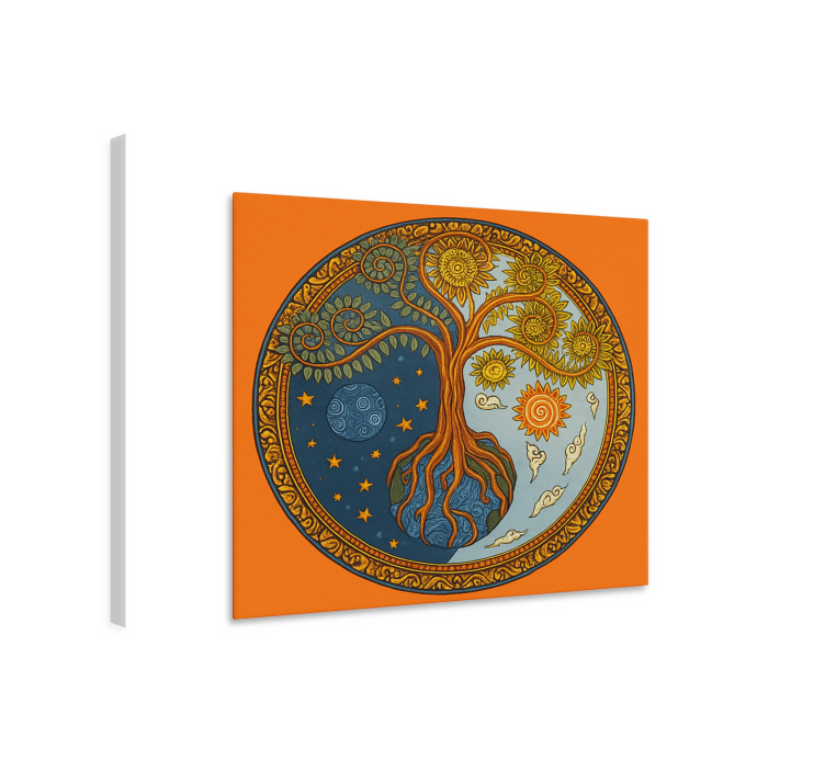 Quadro salone albero spirituale della vita - TenStickers