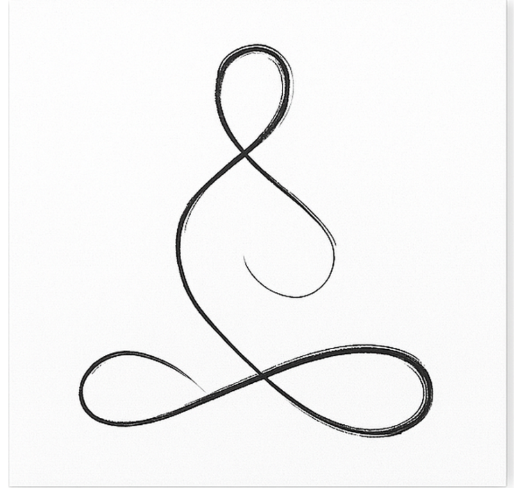 Quadri sportivi progettazione yoga del respiro - TenStickers