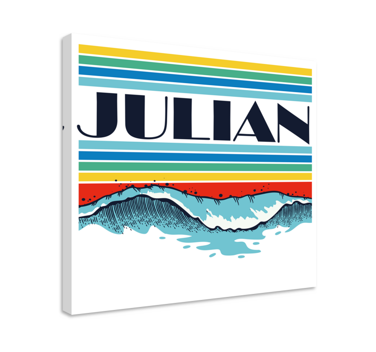 Quadro personalizzabile con onde - TenStickers