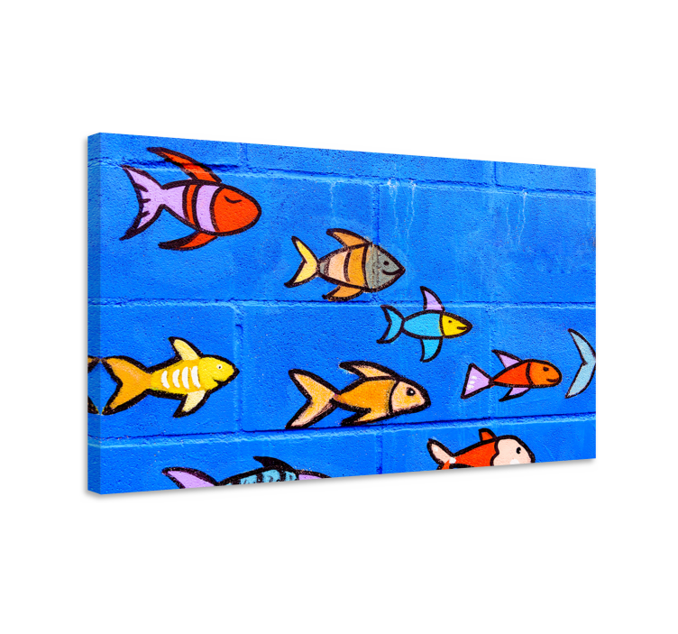 Quadro di paesaggio Oceano muro di mattoni - TenStickers