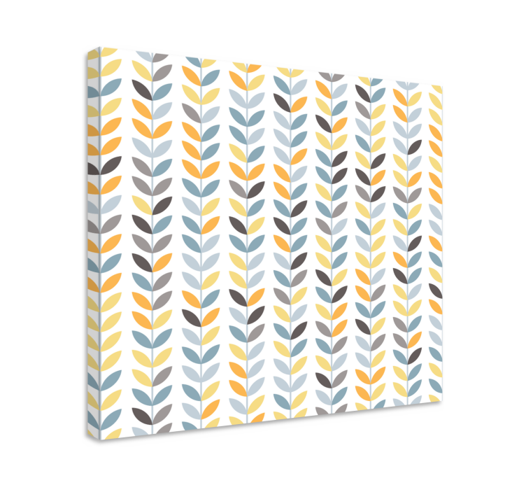 Quadro con foglie stile minimal - TenStickers