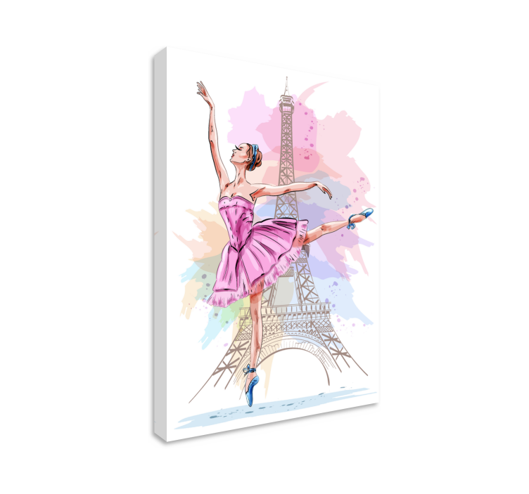 Quadro con ballerina a Parigi - TenStickers