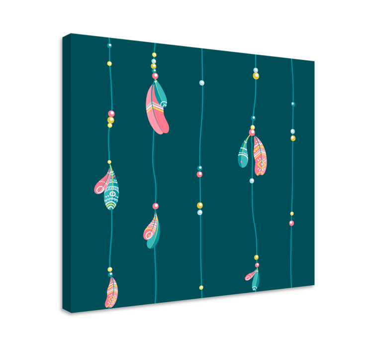 Quadro penna design decorativo a piuma - TenStickers