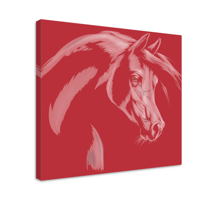 Quadro con cavallo ritratto di cavallo elegante - TenStickers