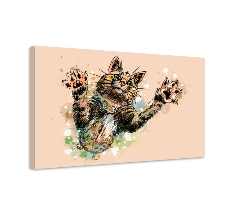 Quadro con gatto Gatto quadro - TenStickers
