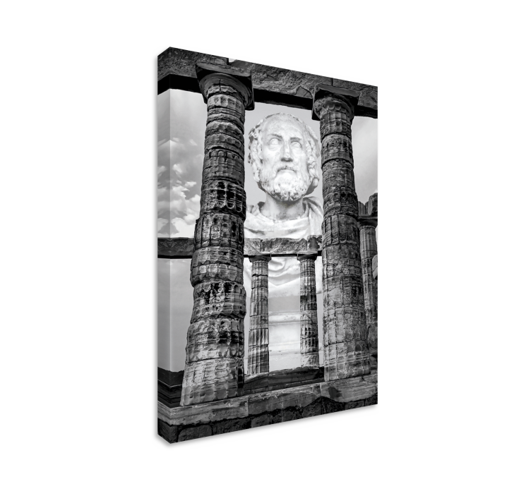 Quadro città e paesi rovine di sculture antiche - TenStickers