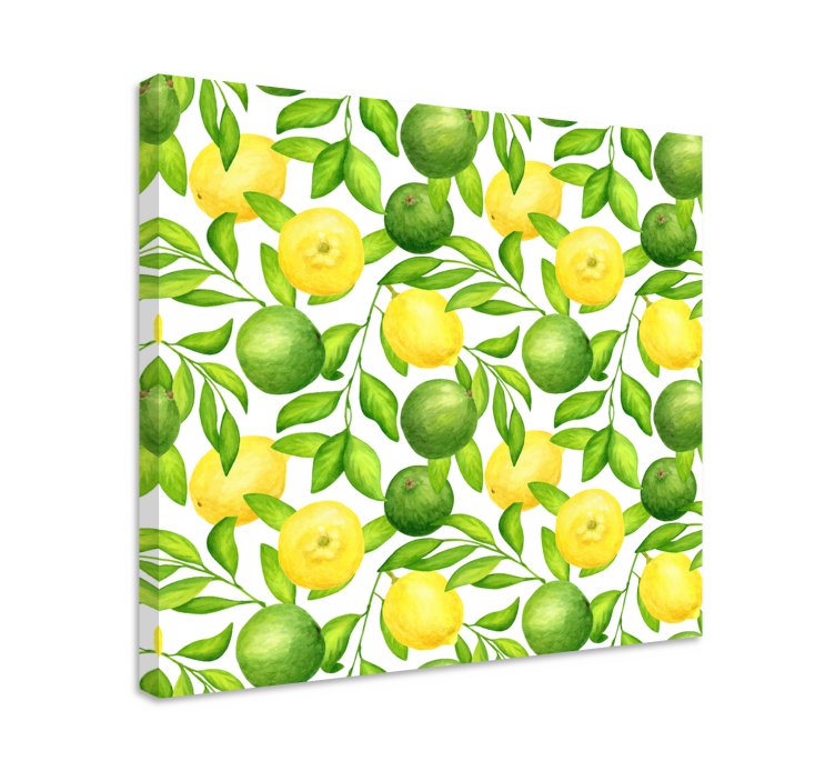 Quadro frutta con limoni e lime - TenStickers