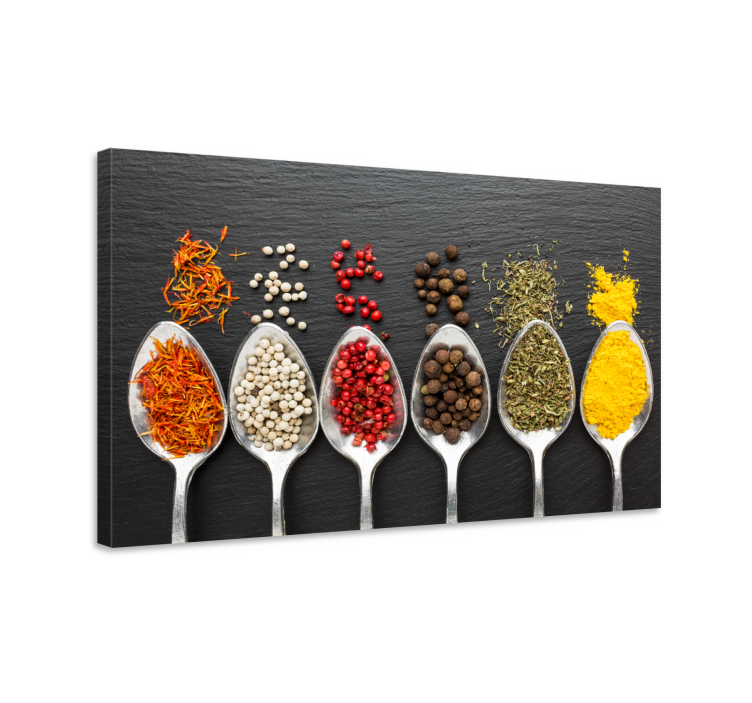 Quadro con varie spezie colorate - TenStickers