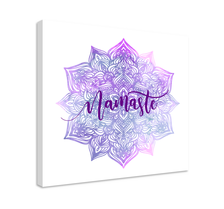 Quadro mandala Namaste mandala viola - TenStickers