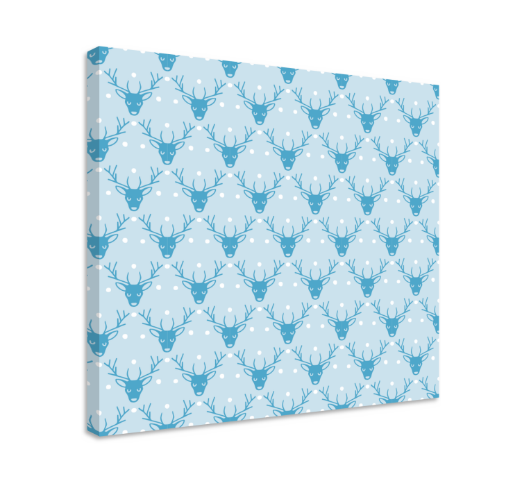 Quadro con cervo motivo invernale - TenStickers