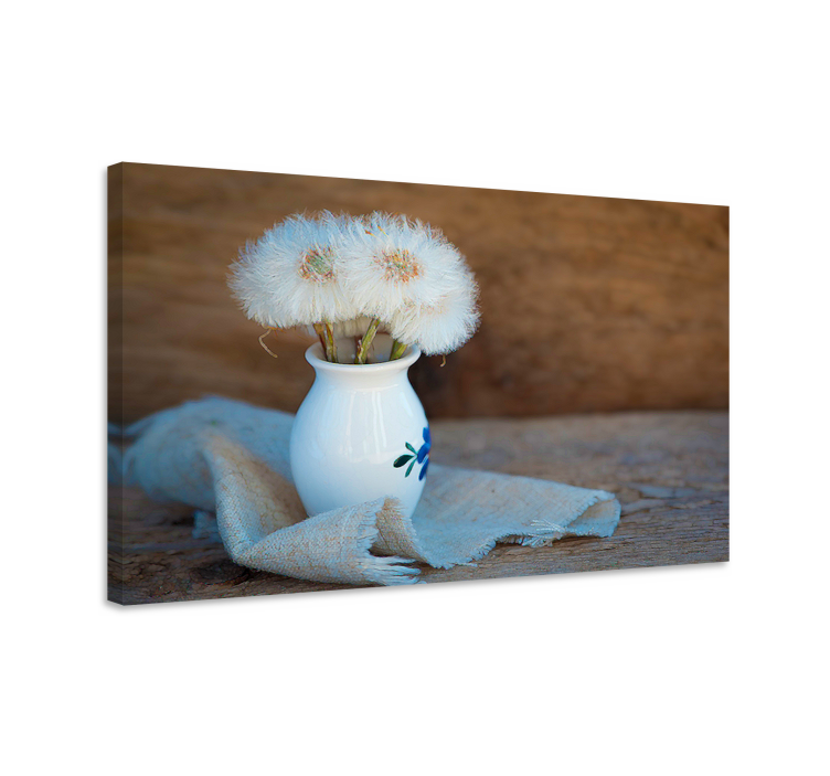 Dipinto fiori e piante bouquet di soffioni - TenStickers