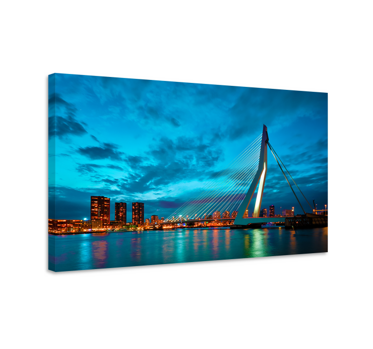 Quadro città e paesi vista skyline di rotterdam - TenStickers