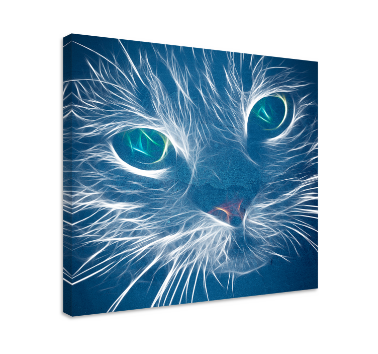 Quadro con gatto effetto raggi X - TenStickers