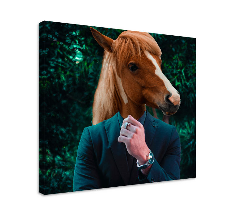 Quadro con cavallo ritratto di testa di cavallo - TenStickers