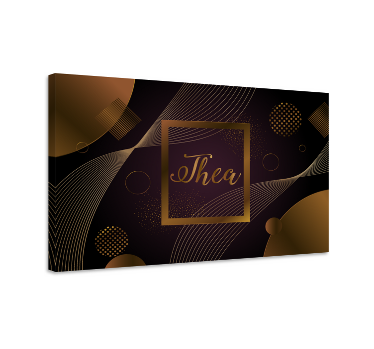 Dipinto fiori e piante design circolare elegante - TenStickers