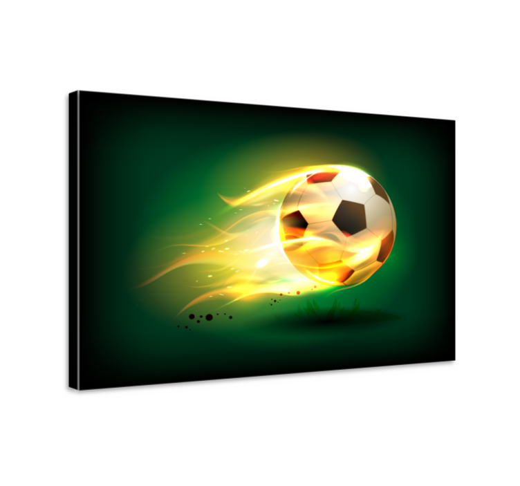 Quadro per ragazzi Bel calcio in fiamme - TenStickers