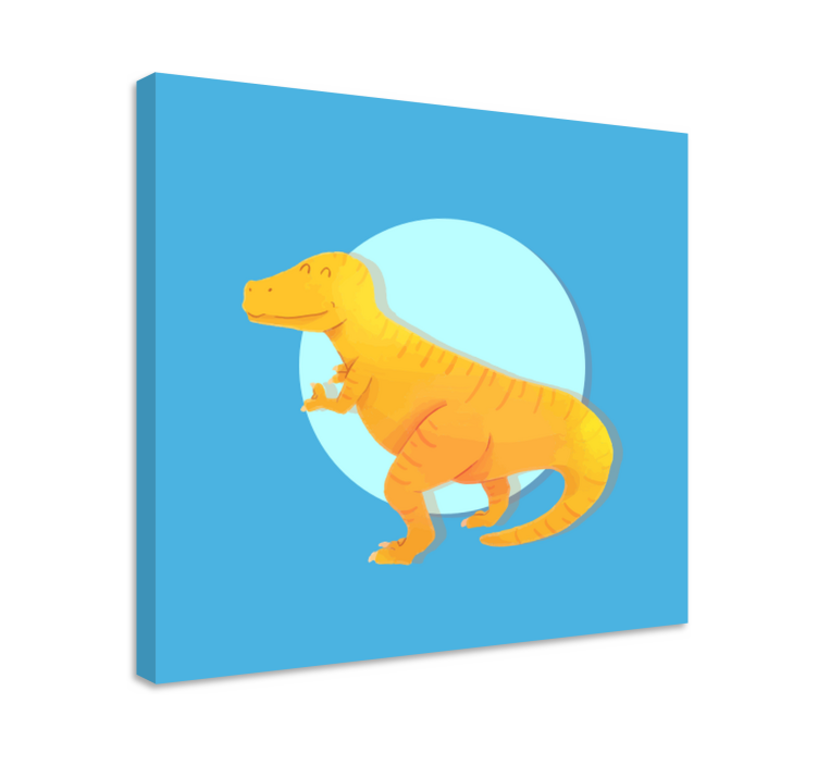 Dipinto dinosauri t-rex allegro - TenStickers