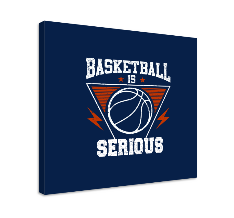 Quadri sportivi il basket è una cosa seria - TenStickers