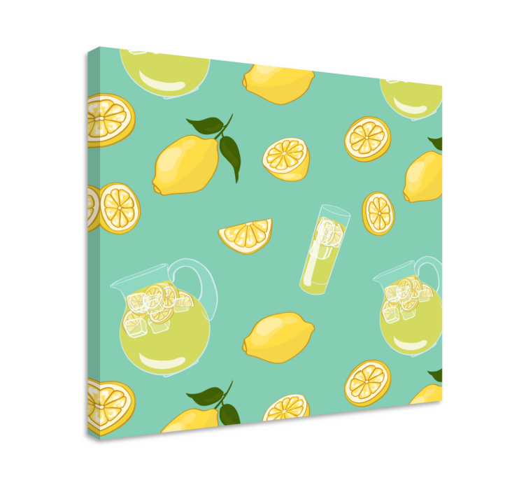 Dipinto frutta e natura morta immagine di limonata fresca - TenStickers