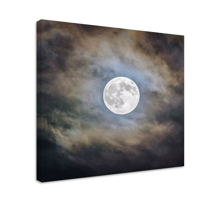 Quadro con testo luce della luna piena - TenStickers
