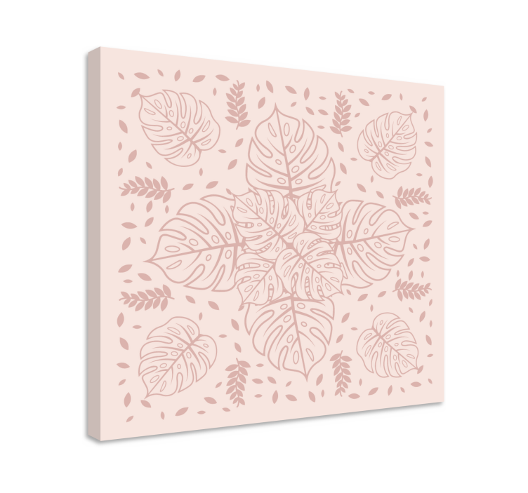 Dipinto piante modello botanico monstera - TenStickers