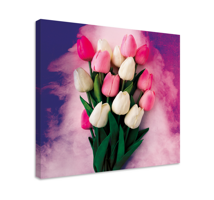 Quadro con fiori Tulipani colorati - TenStickers