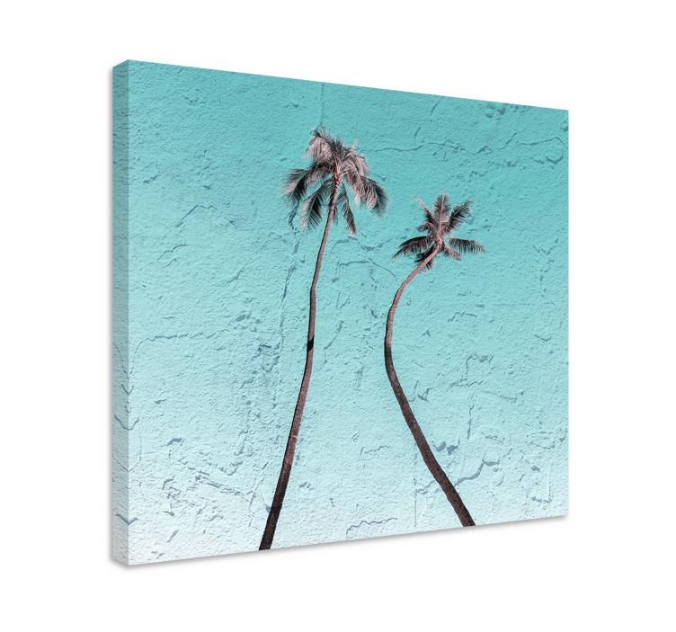 Dipinto fiori e piante eleganti palme - TenStickers