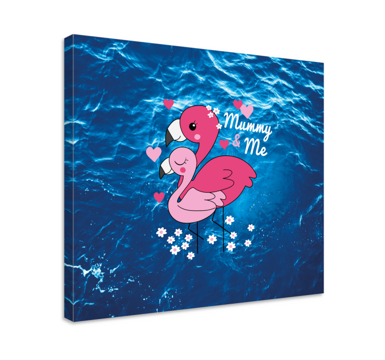 Quadro con animali e insetti uccelli innamorati - TenStickers