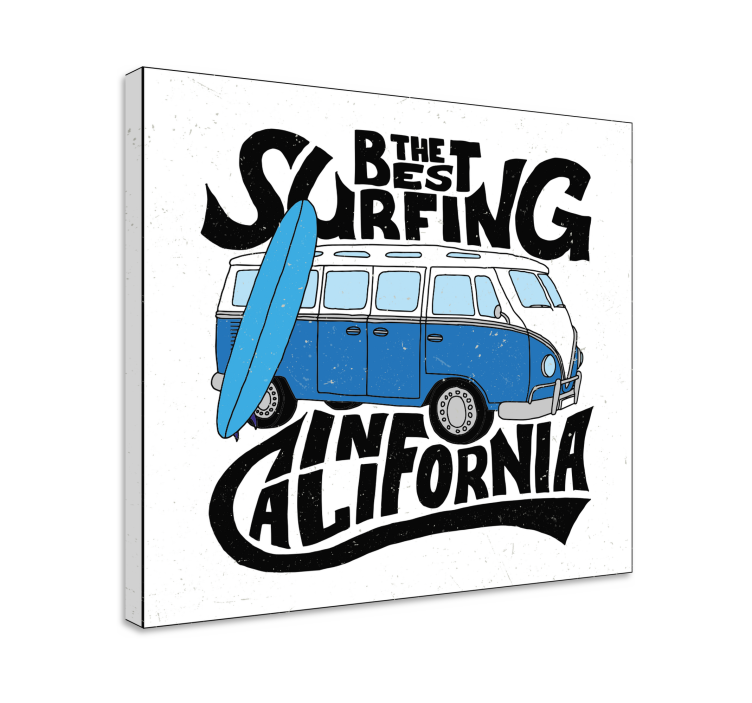 Quadri sportivi surfing california van - TenStickers